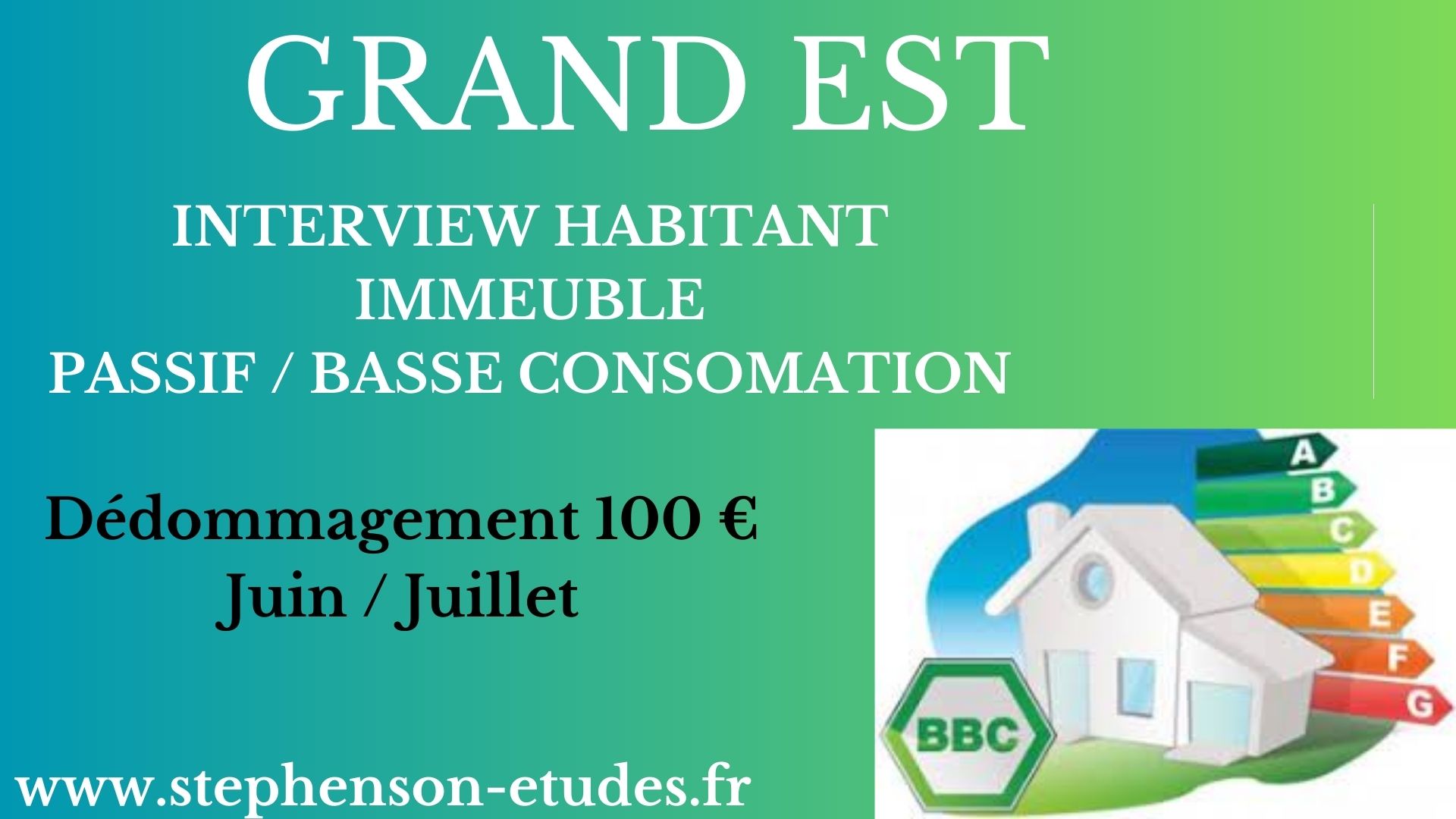 Test et réunions de consommateurs dédommagés Grand Est Stephenson Etudes