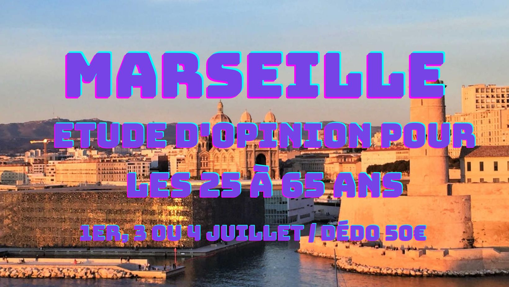 Test dédommagé et réunions de consommateurs Marseille