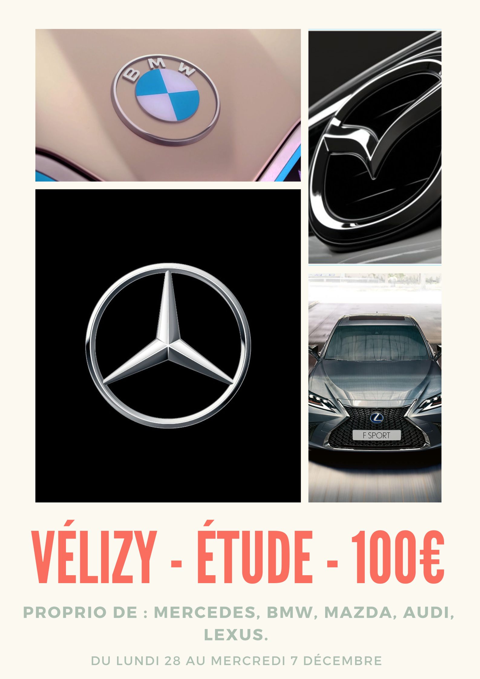 Etude dédommagée - Panel - Consommateur - 100€ - Test véhicule - Paris 
