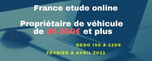 Test online dédommagés France Stephenson Etudes